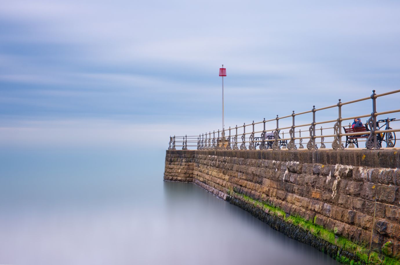 Swanage-Dorset-Banjo-jetty-cyclist-spring-long-exposure-fine-art-F0470-07032025