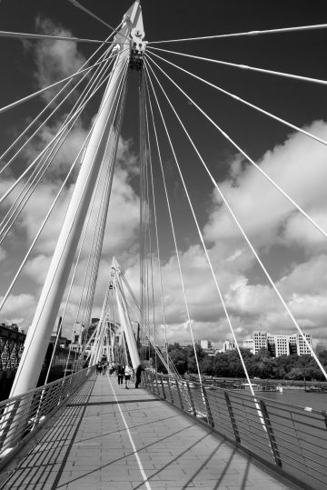 Golden-Jubilee-footbridge-London-monochrome-6806-15082021 Golden-Jubilee-footbridge-London-monochrome-6806-15082021